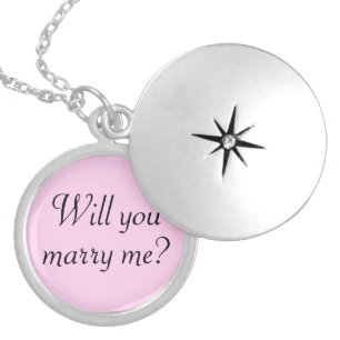 Proposal in Pink & Black:  Locket Necklace