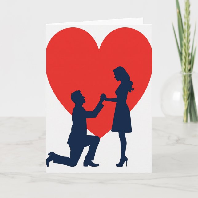 Proposal Love Red Foil Card (Front)