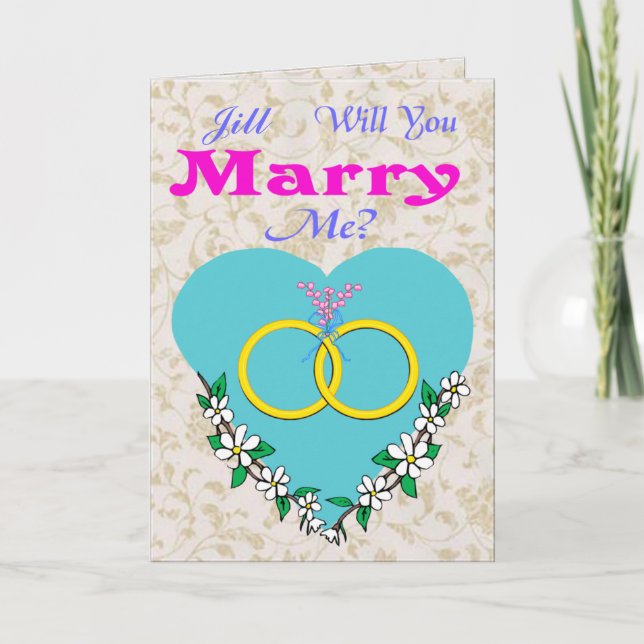 Proposal Of Marriage Valentine Card (Front)