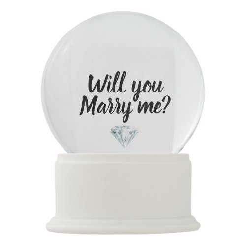 Proposal snow globe