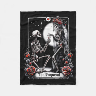 Proposal Tarot Card Engagement Party Bride Groom S Fleece Blanket