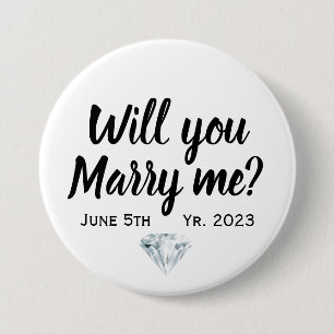 Proposal will you marry me button