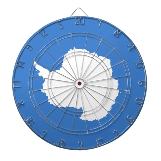 Proposed Flag of Antarctica (by Graham Bartram) Dart Board (Front)
