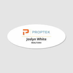 PropTek Name Tag Oval