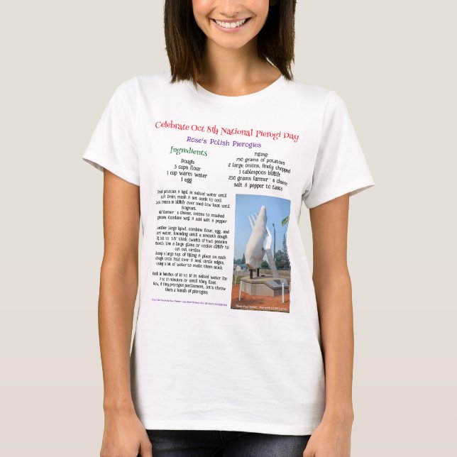 Prorogue Pierogi Day by RoseWrites T-Shirt (Front)