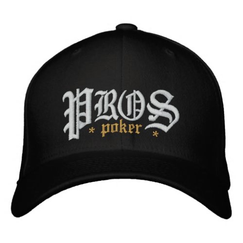 Pros Poker Embroidered Baseball Hat