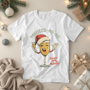 Prosecc-ho-ho – Funny Christmas Prosecco Pun Tri-Blend Shirt