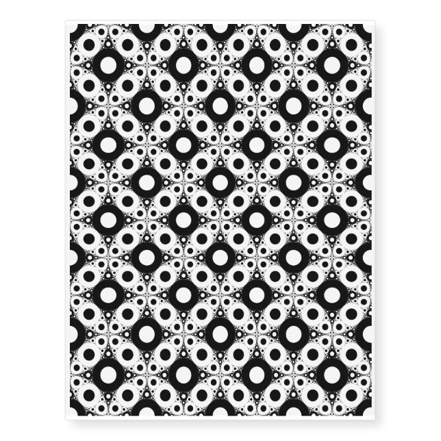 Prosecco — Black & White — Temporary Tattoos (Front)