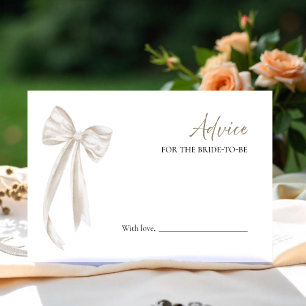 Prosecco Bridal Shower Advice for the Bride Card