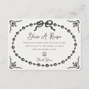 Prosecco Pearl Coquette Bow Share a Recipe Insert