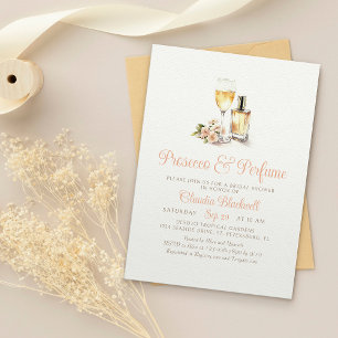 Prosecco Perfume Champagne Bridal Shower Invitation