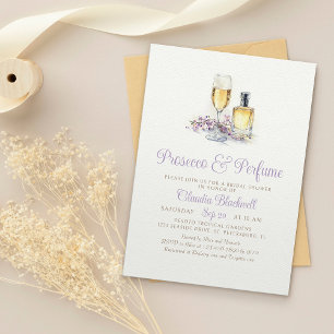 Prosecco Perfume Champagne Bridal Shower Invitation