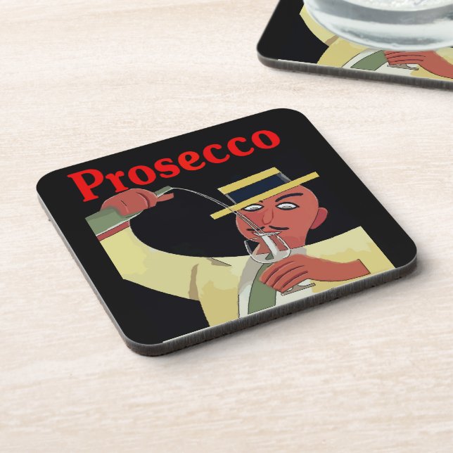 Prosecco Wine Coaster (Left Side)