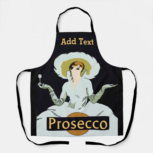 Prosecco Wine Design add text, Apron (Front)