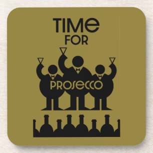 Prosecco Wine Drinkers Beverage Coaster