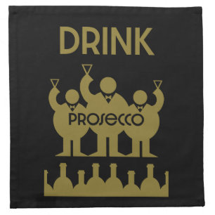 Prosecco Wine Drinkers Cloth Napkin