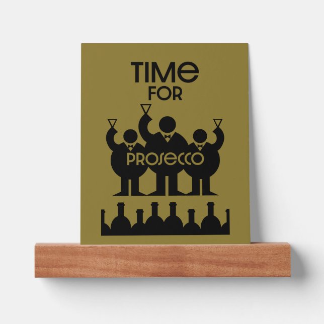 Prosecco Wine Drinkers Picture Ledge (Front)
