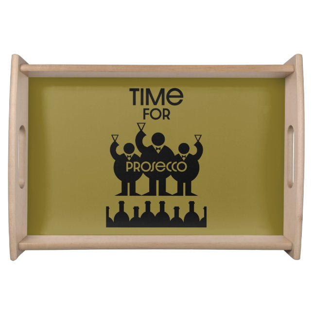 Prosecco Wine Drinkers Serving Tray (Front)