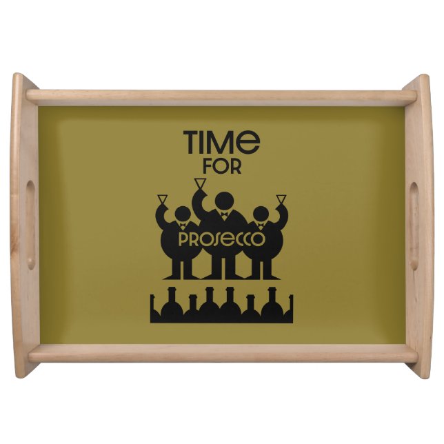 Prosecco Wine Drinkers Serving Tray (Front)