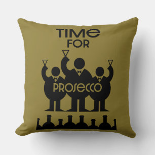 Prosecco Wine Drinkers Throw Pillow