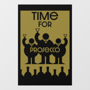 Prosecco Wine Drinkers Window Cling