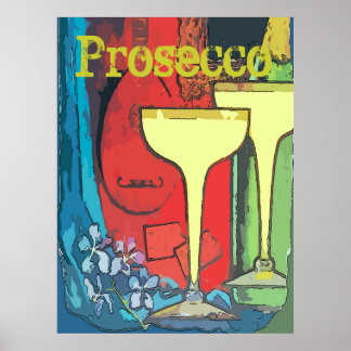 Prosecco, Wine Glasses, Edit Text Poster