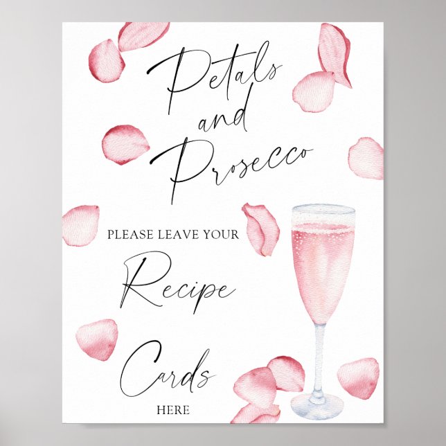 Prosecco - Your recipe card here Poster (Front)