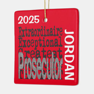Prosecutor Extraordinaire CUSTOM Ceramic Ornament