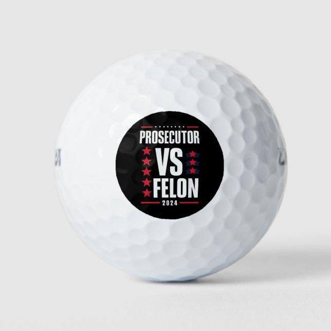 Prosecutor Vs Felon 2024 Golf Balls (Front)