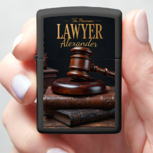 Prosecutor's Commanding Gavel Judgment Gift Zippo Lighter