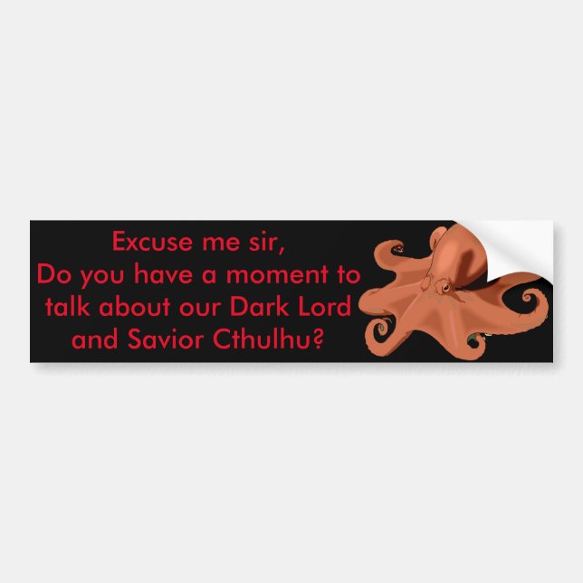 Proselytize For Cthulhu Bumper Sticker (Front)