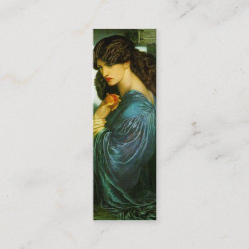 Proserpine Bookmark by Dante Gabriel Rossetti Business Card Templates