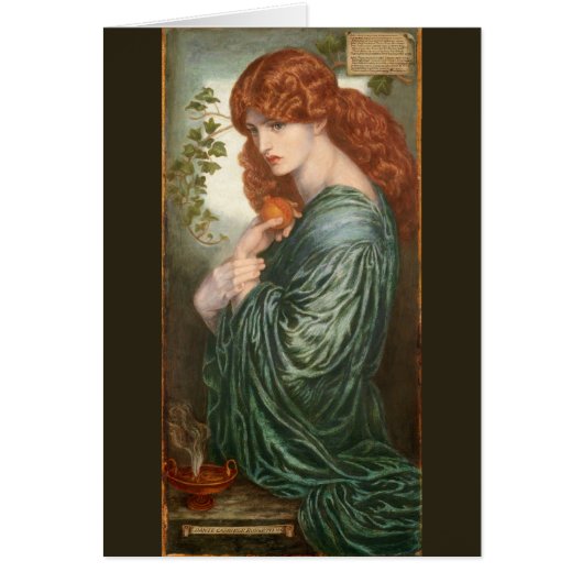 Proserpine by Dante Gabriel Rossetti Cards (Front)
