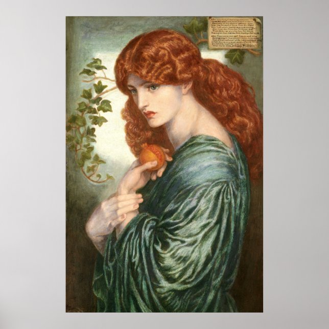 Proserpine by Rossetti Poster (Front)