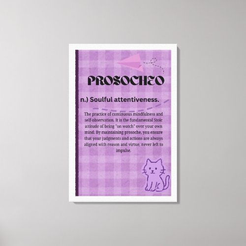 Prosocheo Canvas Print