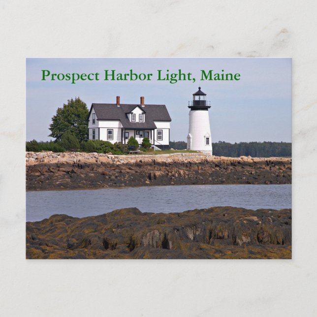 Prospect Harbor Light, Maine Postcard (Front)