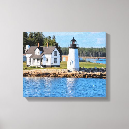 Prospect Harbor Lighthouse Maine Canvas Print