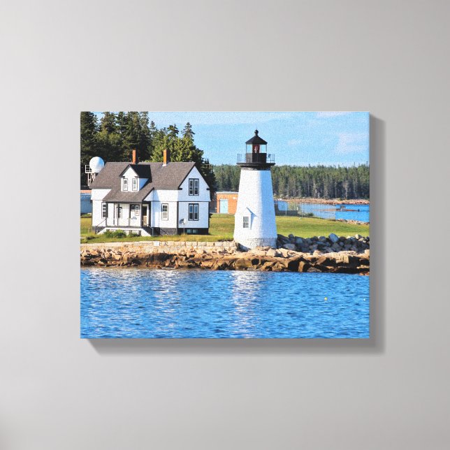 Prospect Harbor Lighthouse, Maine Canvas Print (Front)