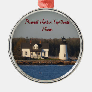 Prospect Harbor Lighthouse- Maine Metal Ornament