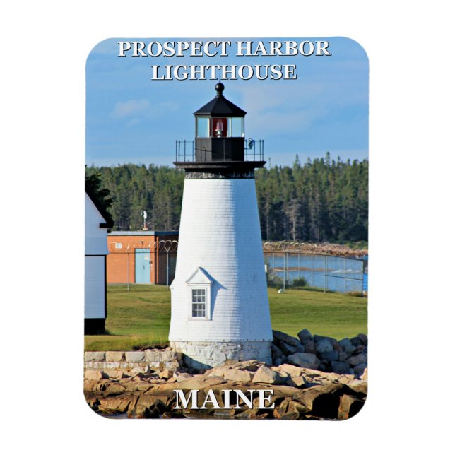 Prospect Harbor Lighthouse, Maine Photo Magnet (Vertical)