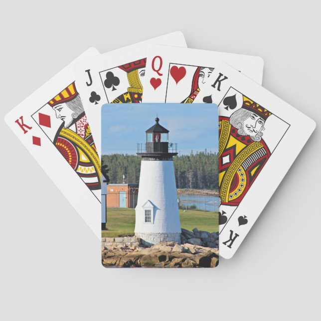 Prospect Harbor Lighthouse, Maine Playing Cards (Back)