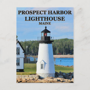 Prospect Harbor Lighthouse, Maine Postcard