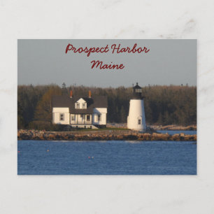 Prospect Harbor Lighthouse- Maine Postcard