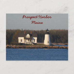 Prospect Harbor Lighthouse- Maine Postcard