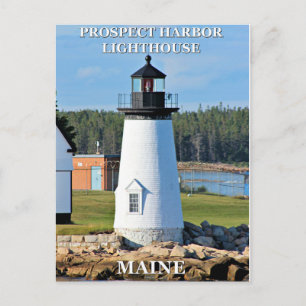 Prospect Harbor Lighthouse, Maine Postcard