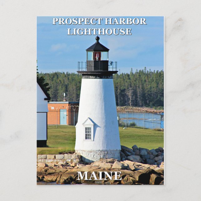 Prospect Harbor Lighthouse, Maine Postcard (Front)