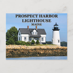 Prospect Harbor Lighthouse, Maine Postcard