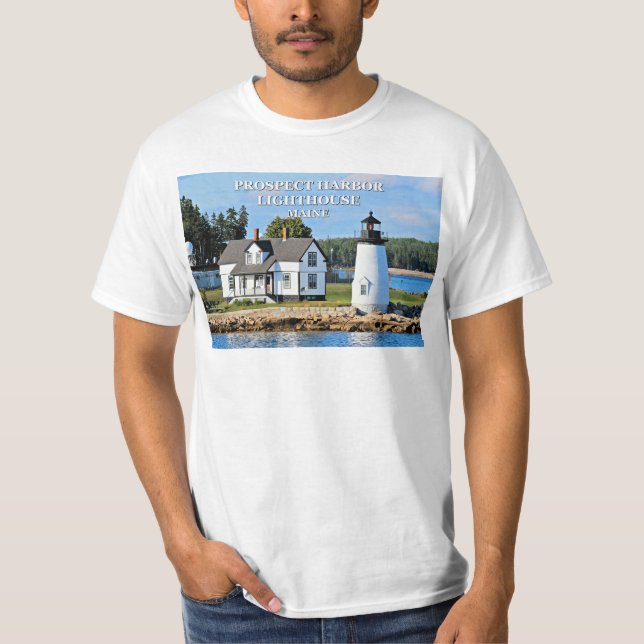 Prospect Harbor Lighthouse, Maine T-Shirt (Front)