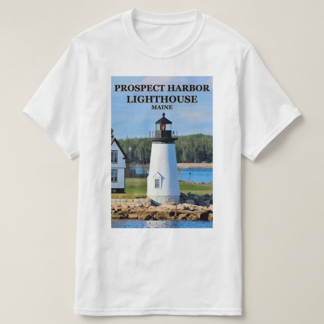Prospect Harbor Lighthouse, Maine T-Shirt (Design Front)