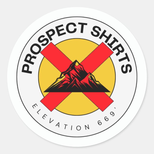 Prospect Shirts Store Sticker (Front)